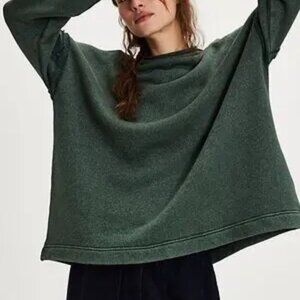 NWT: Free People Romy Rollneck Sweatshirt